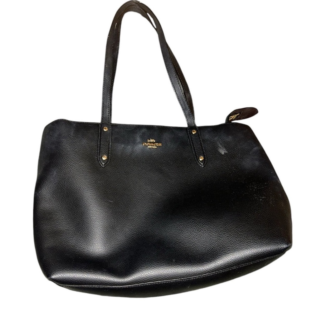 Black coach tote